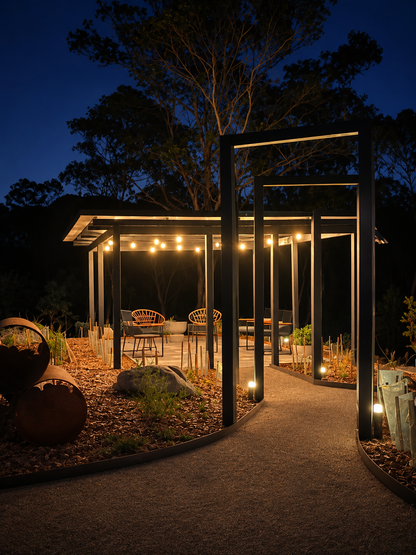 20M Commercial-Grade Solar Festoon Lights + FREE Power Plug