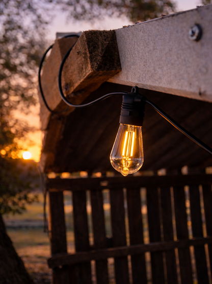 Commercial-Grade Solar Festoon Lights